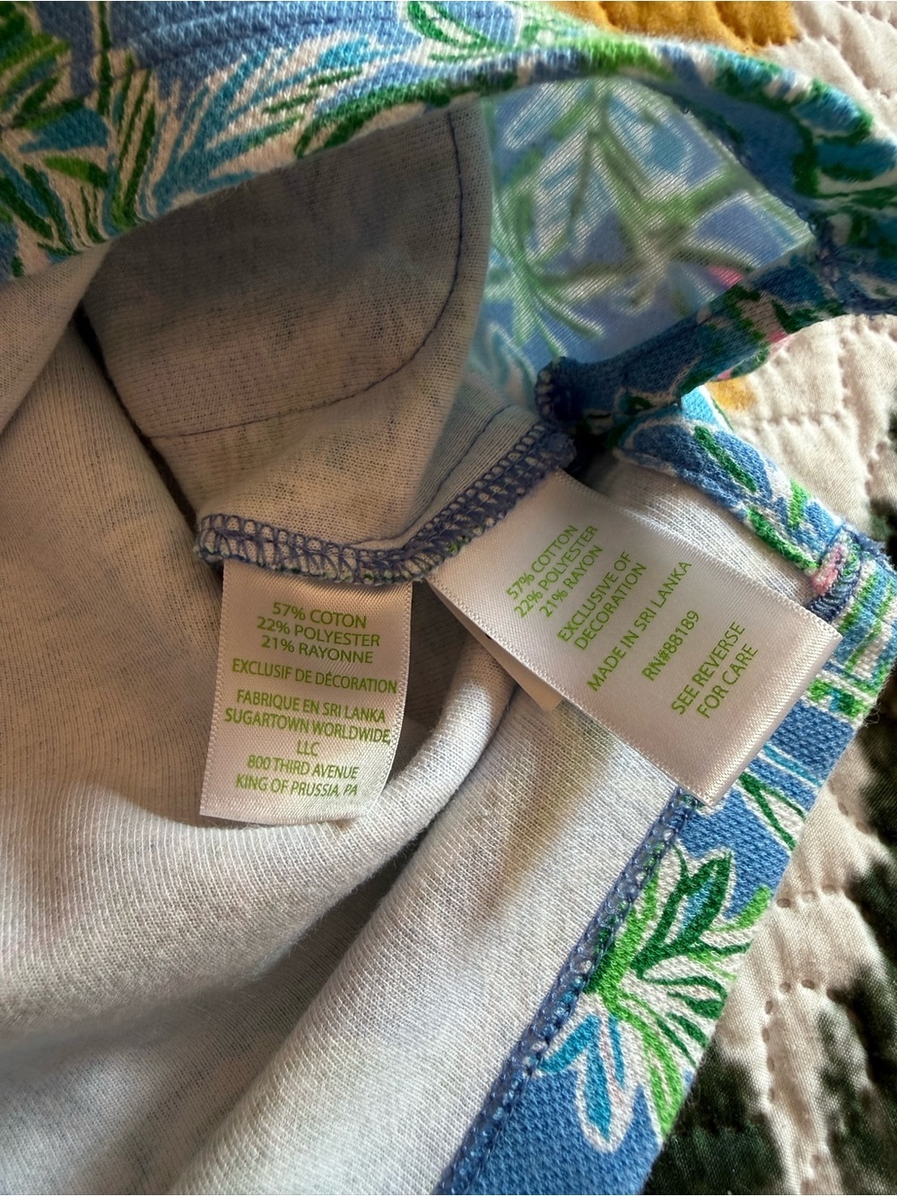Lilly Pulitzer Preppy Tropical Shift Dress with White Embroidery Vacation Cruise - Picture 5 of 7